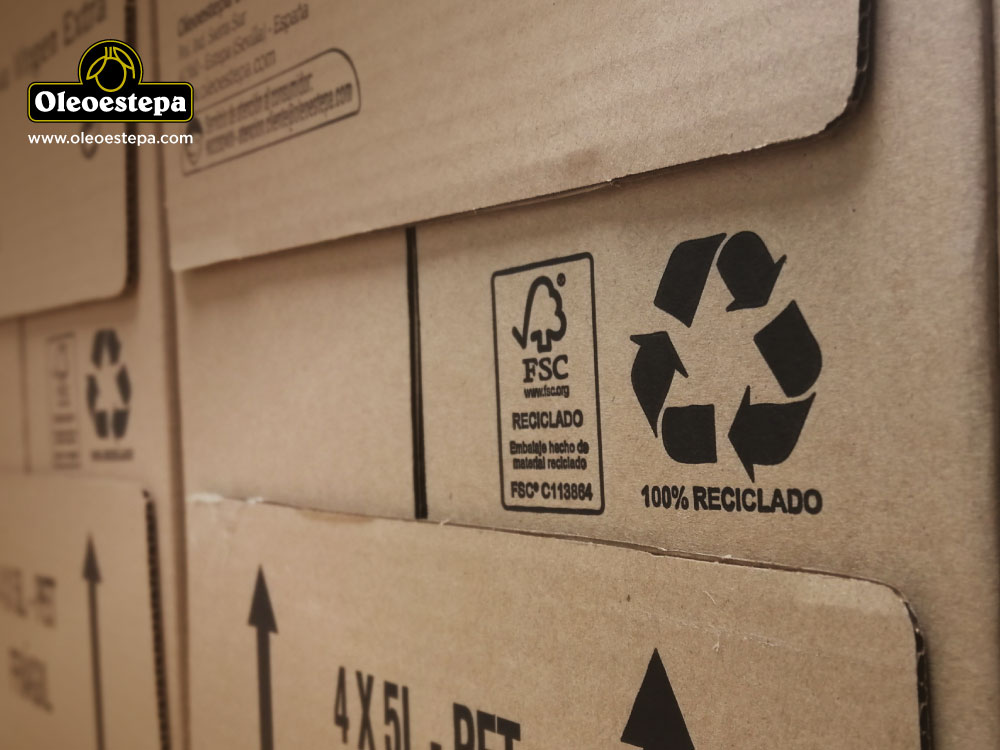 Oleoestepa opta por el cartón reciclado para sus cajas logísticas
