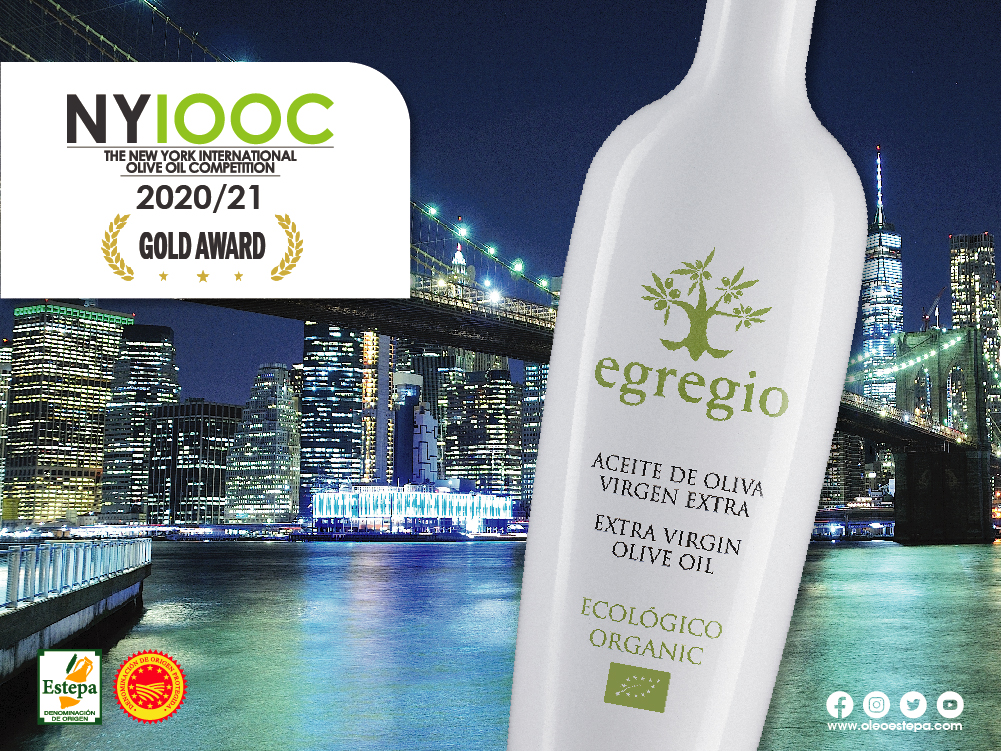 El aceite de oliva virgen extra ecológico EGREGIO ve reconocida su alta calidad en Nueva York