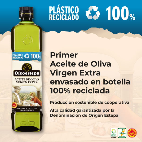Botella PET 1 litro Aceite de Oliva Virgen Extra