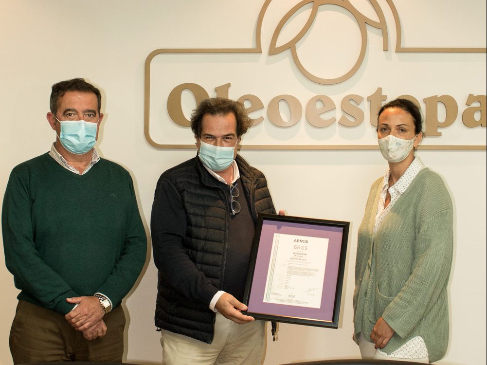 Oleoestepa logra la renovación del certificado BRC con el máximo grado