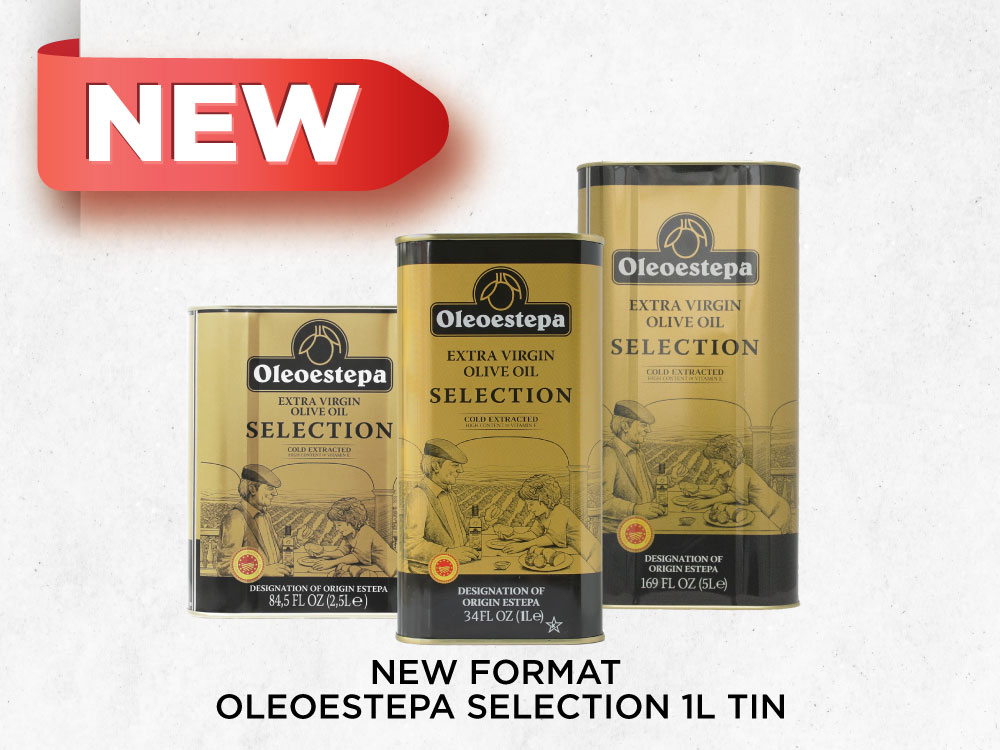 Oleoestepa launches the new format, 1 liter tin, in the reference EVOO OLEOESTEPA SELECCION