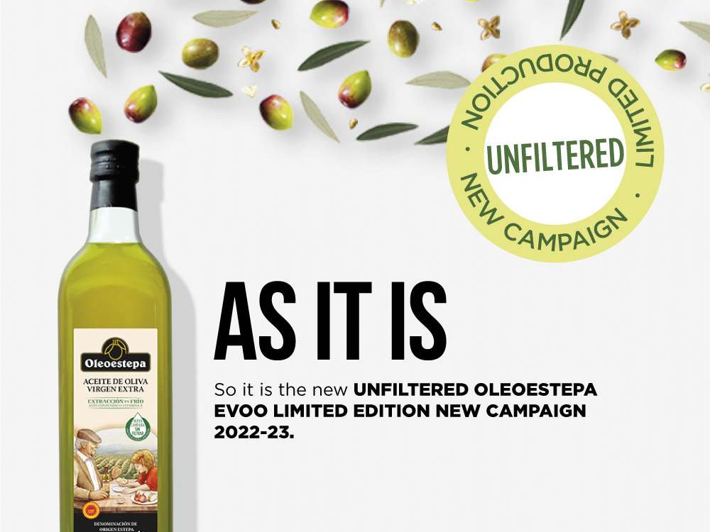 Oleoestepa launches a limited edition of unfiltered extra virgin olive oil to celebrate the beginning of the new campaign