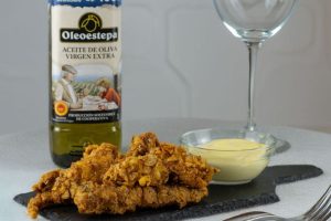 Pollo crujiente en AOVE