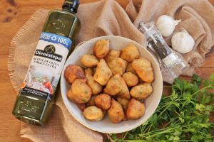 Buñuelos de bacalao y AOVE