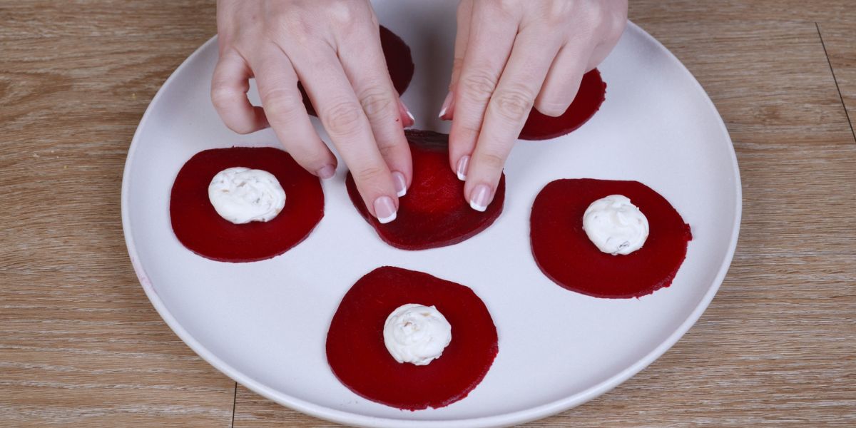 Cerrar Raviolis de remolacha