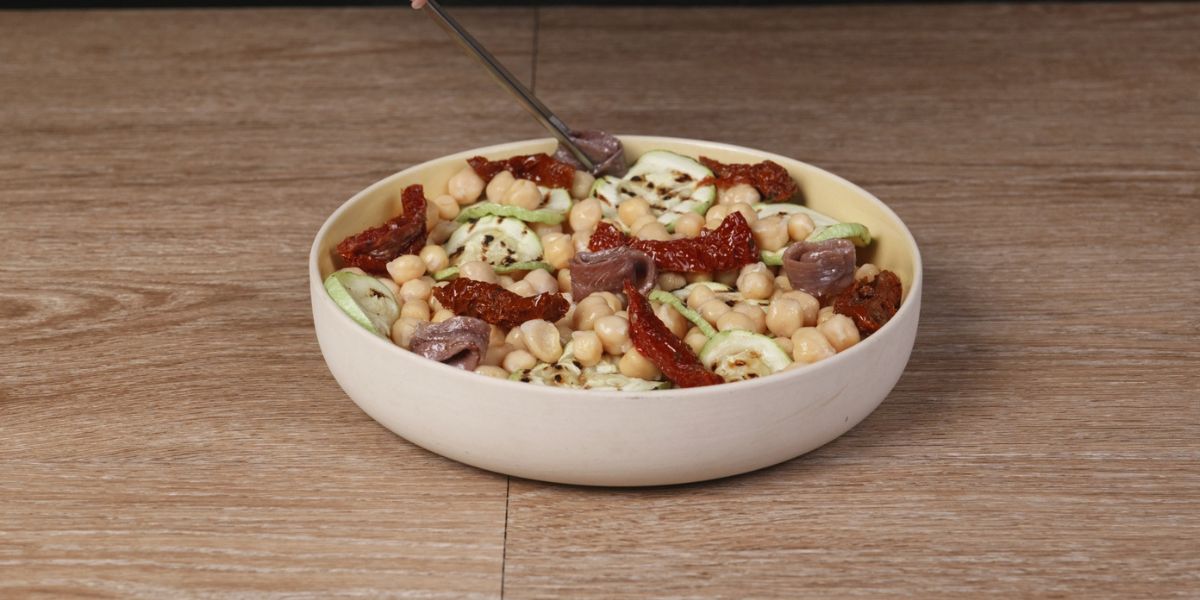 Montar Ensalada de garbanzos