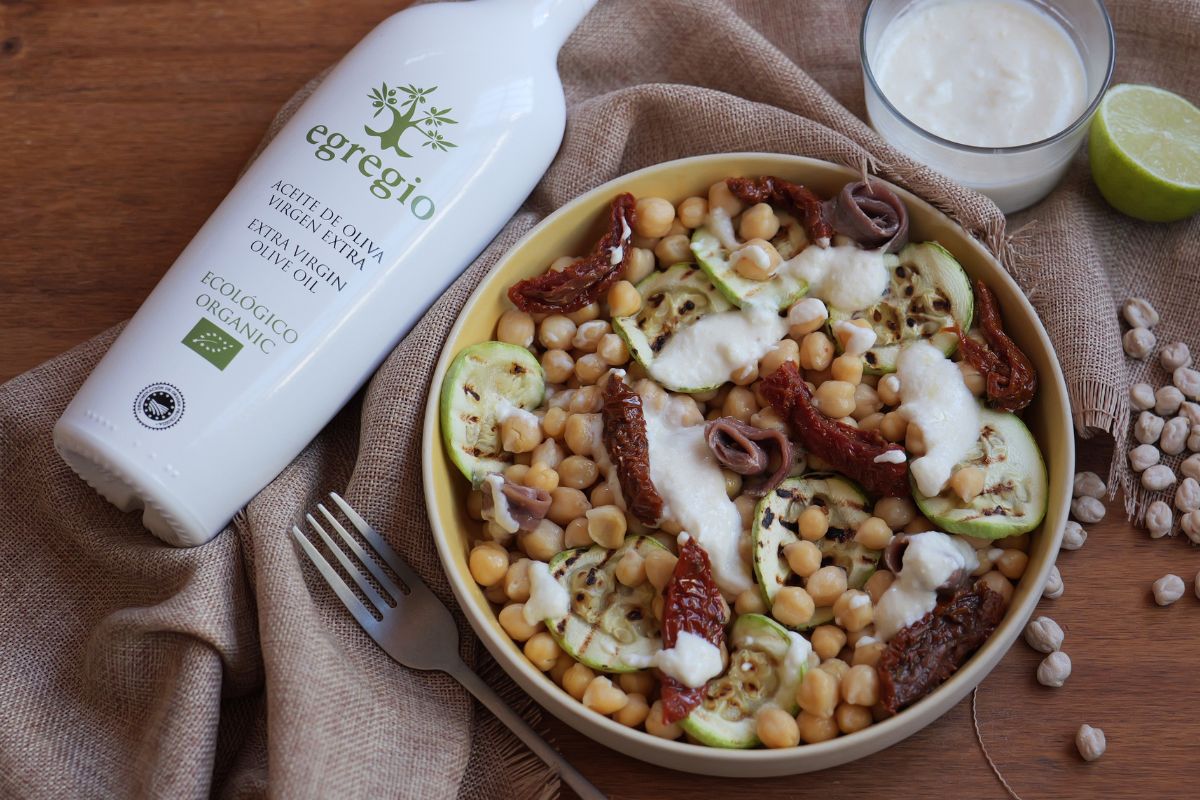 Ensalada de Garbanzos con vinagreta de yogur