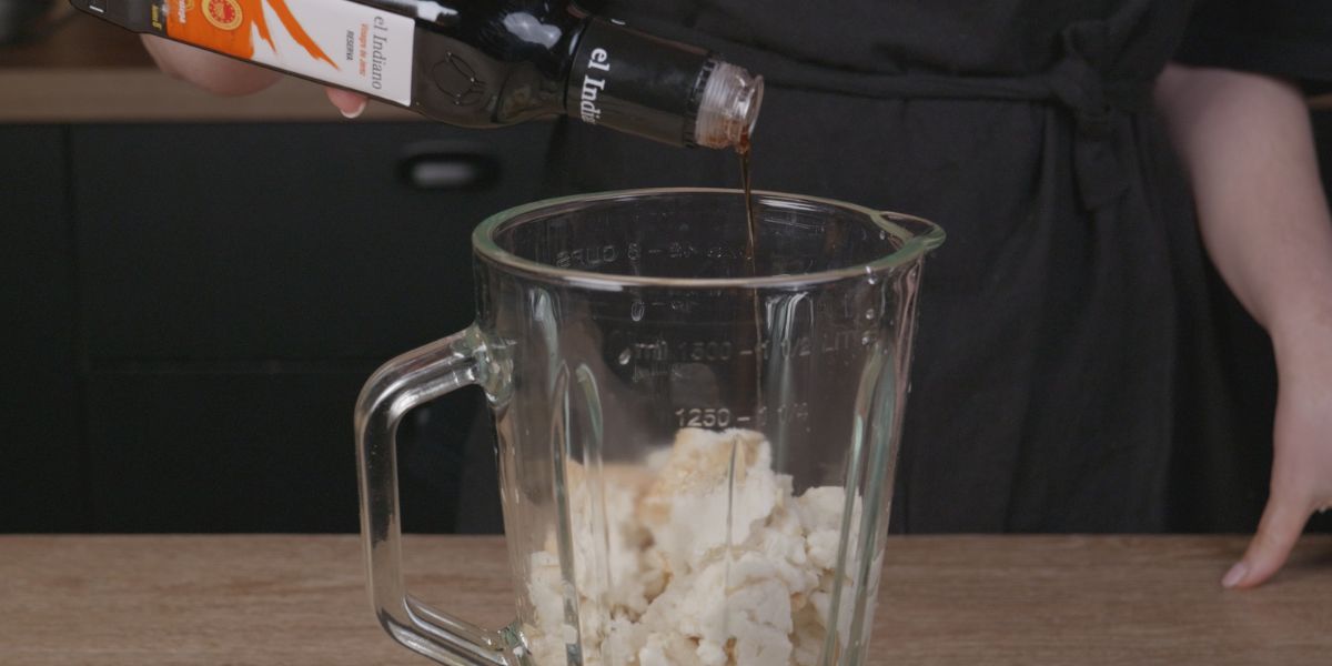 Añadir vinagre a Mazamorra