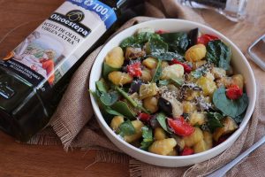 Ñoquis con verduras al horno