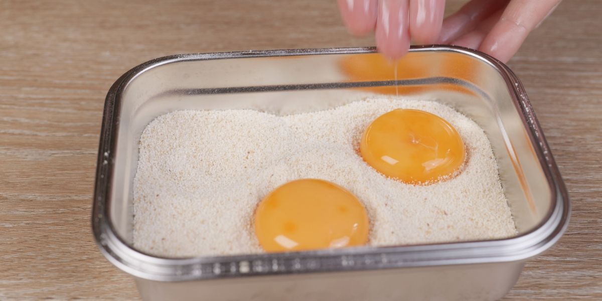 Coloca las yemas para las bombas de yema