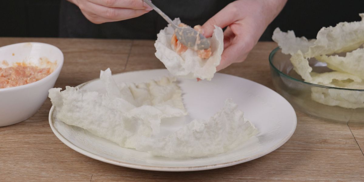 Rellenar Crujientes de salmón