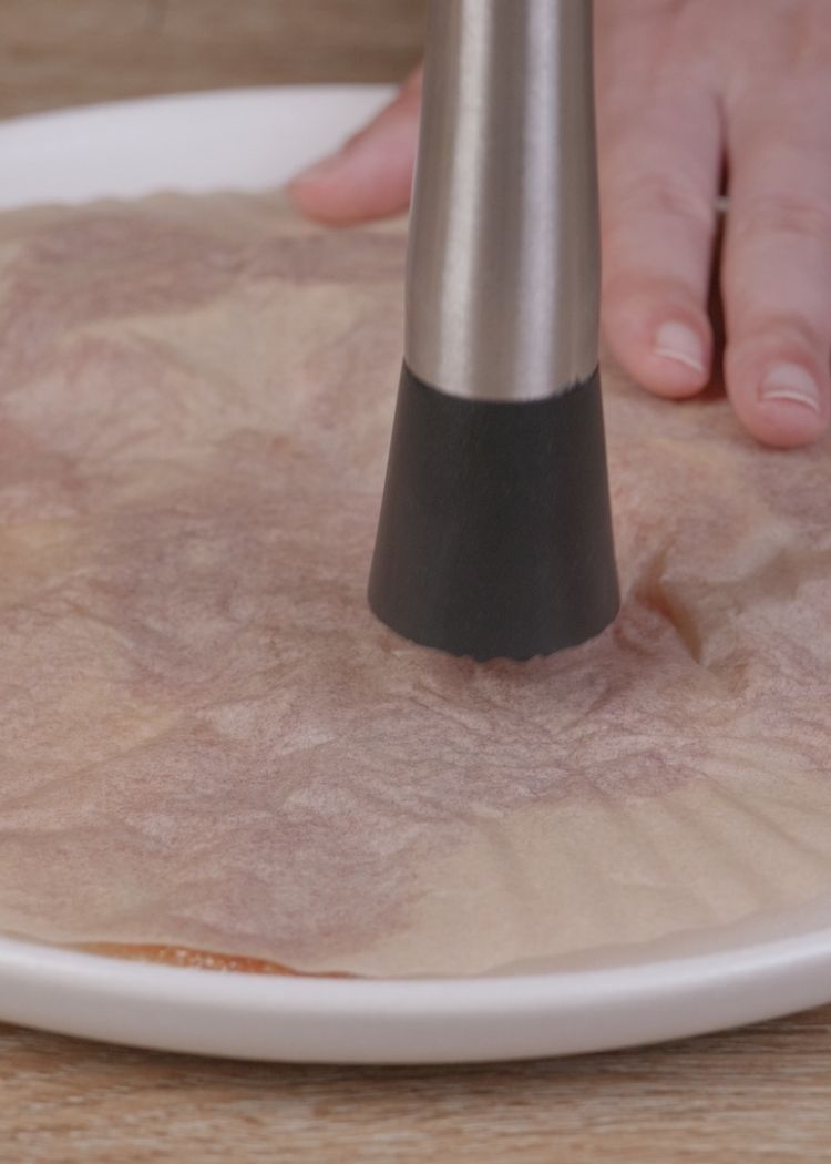 Aplastar higos para Carpaccio de higos