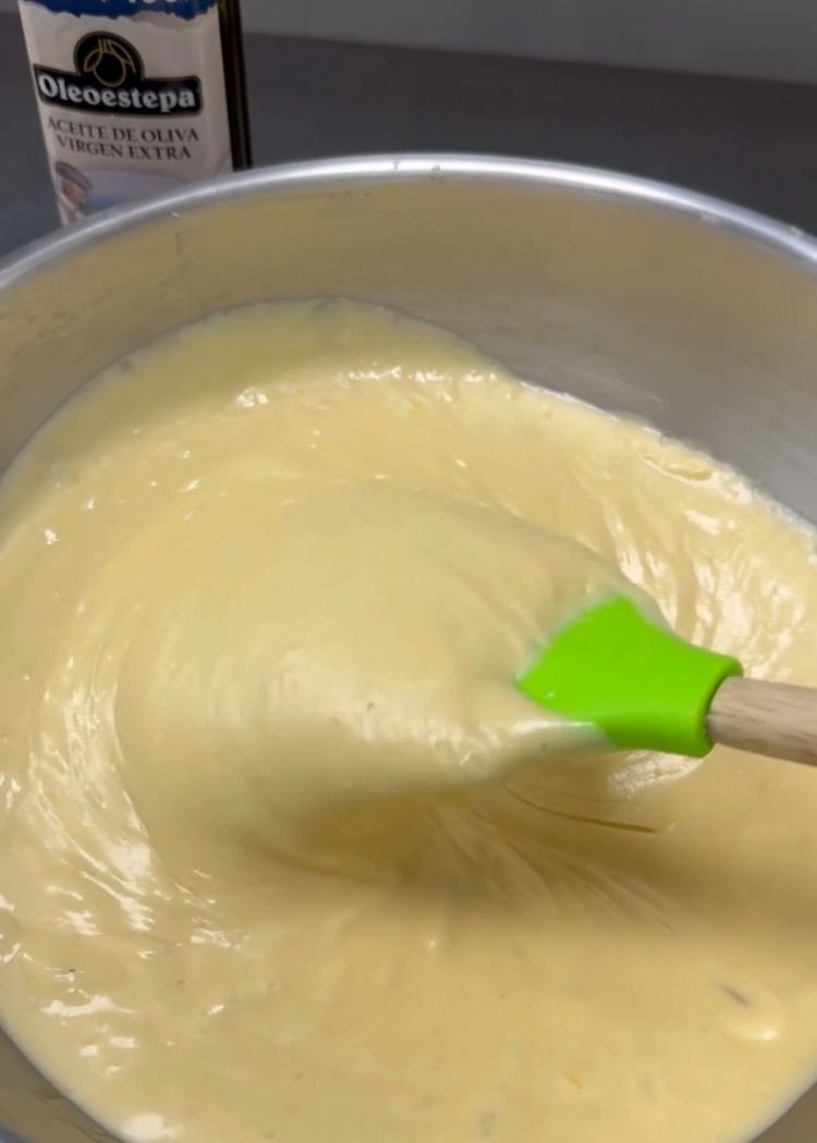 Terminar base de bizcocho de aceite de oliva virgen extra