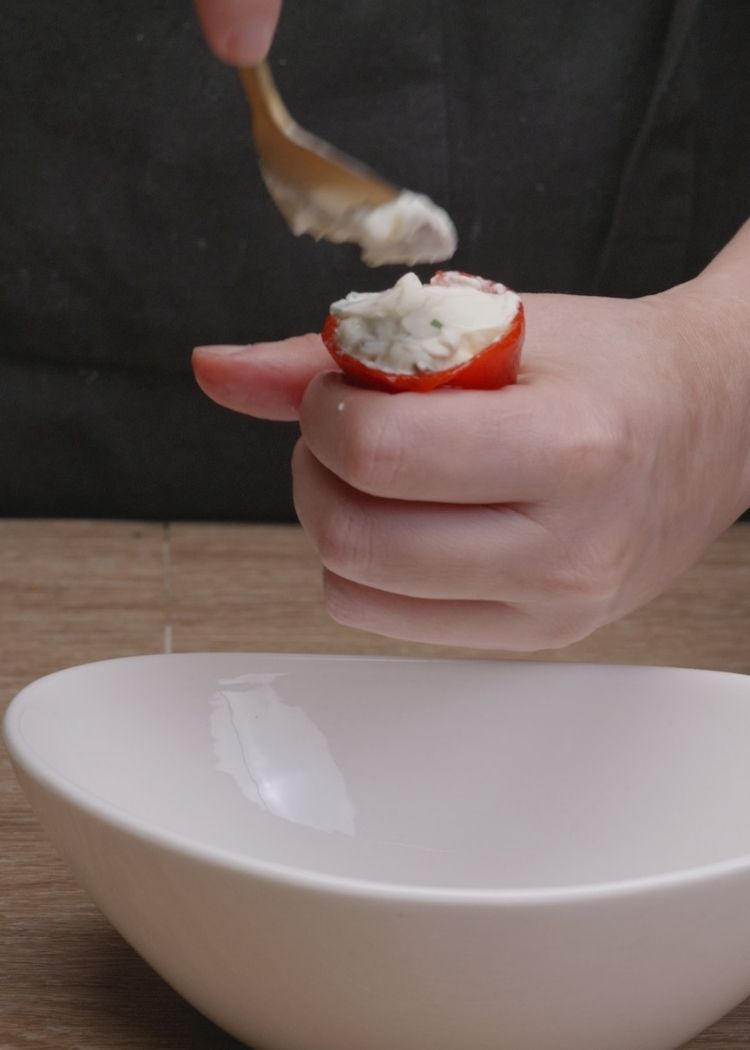 Rellenar pimientos del piquillo 