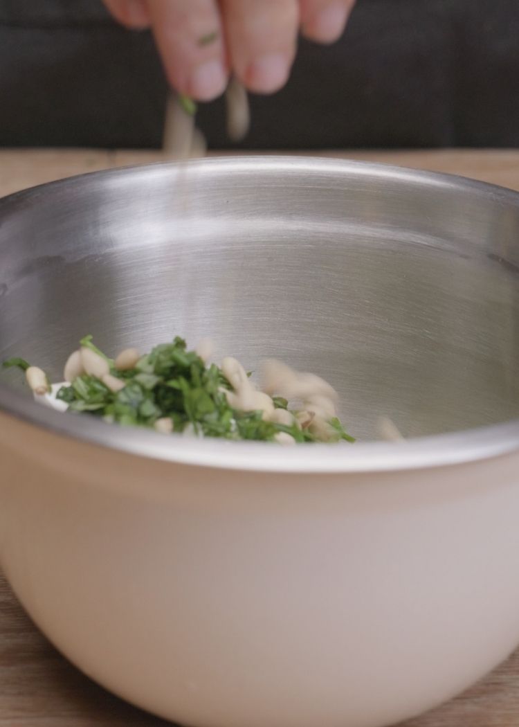 Elaborar relleno para pimientos del piquillo