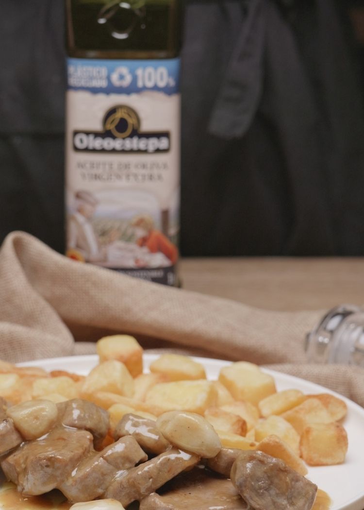 Presentación de solomillo al whisky