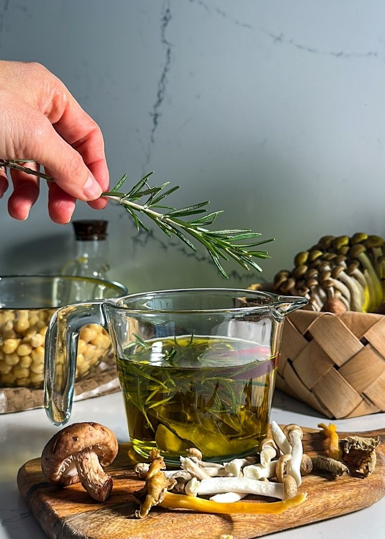 Base para setas aromáticas confitadas