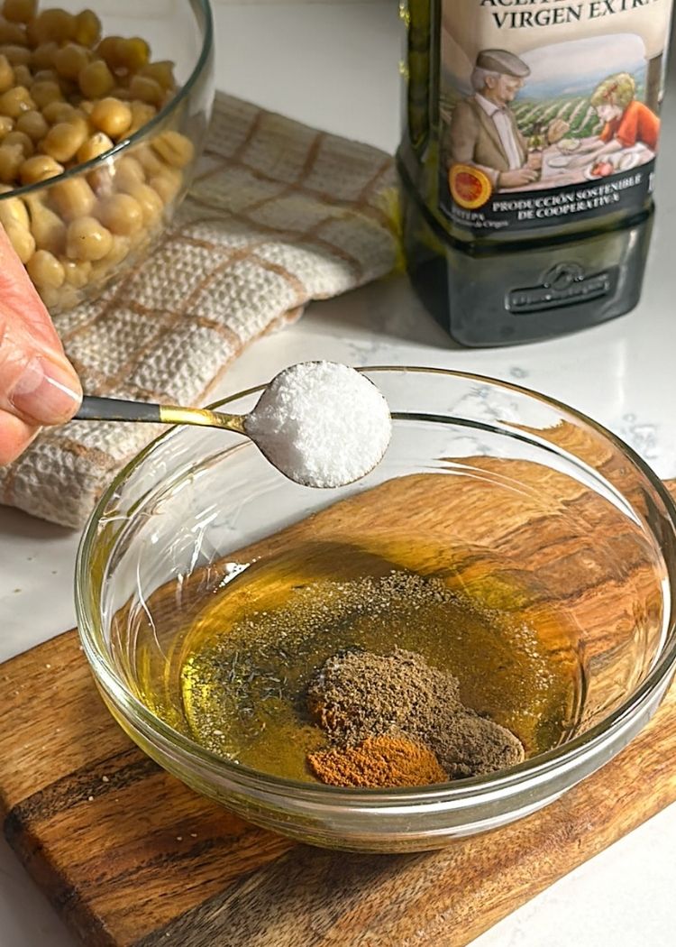 Salsa para aperitivo de garbanzos