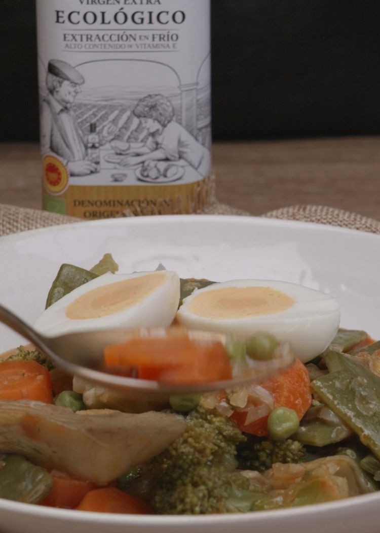 Presentación de Menestra de verduras