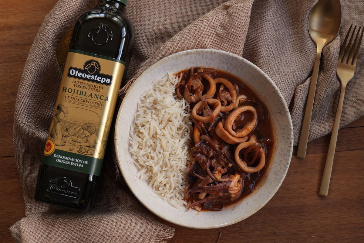 Calamares encebollados