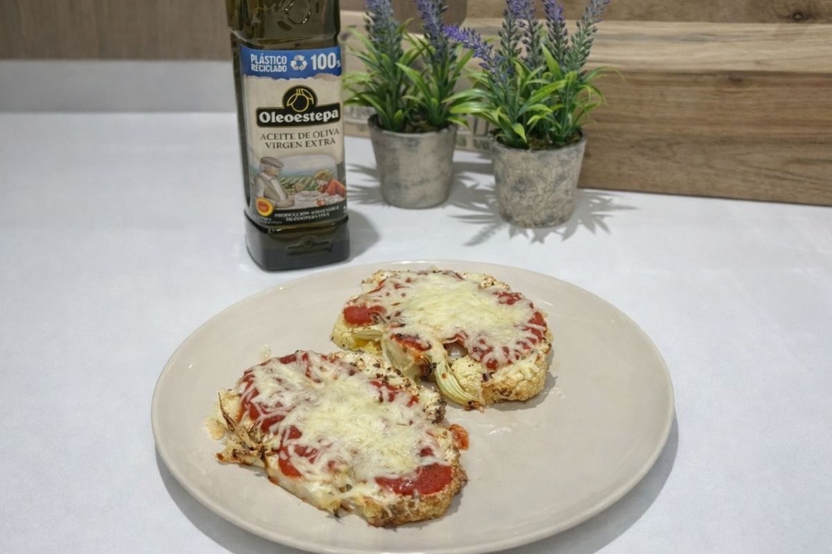 Coliflor gratinada con tomate