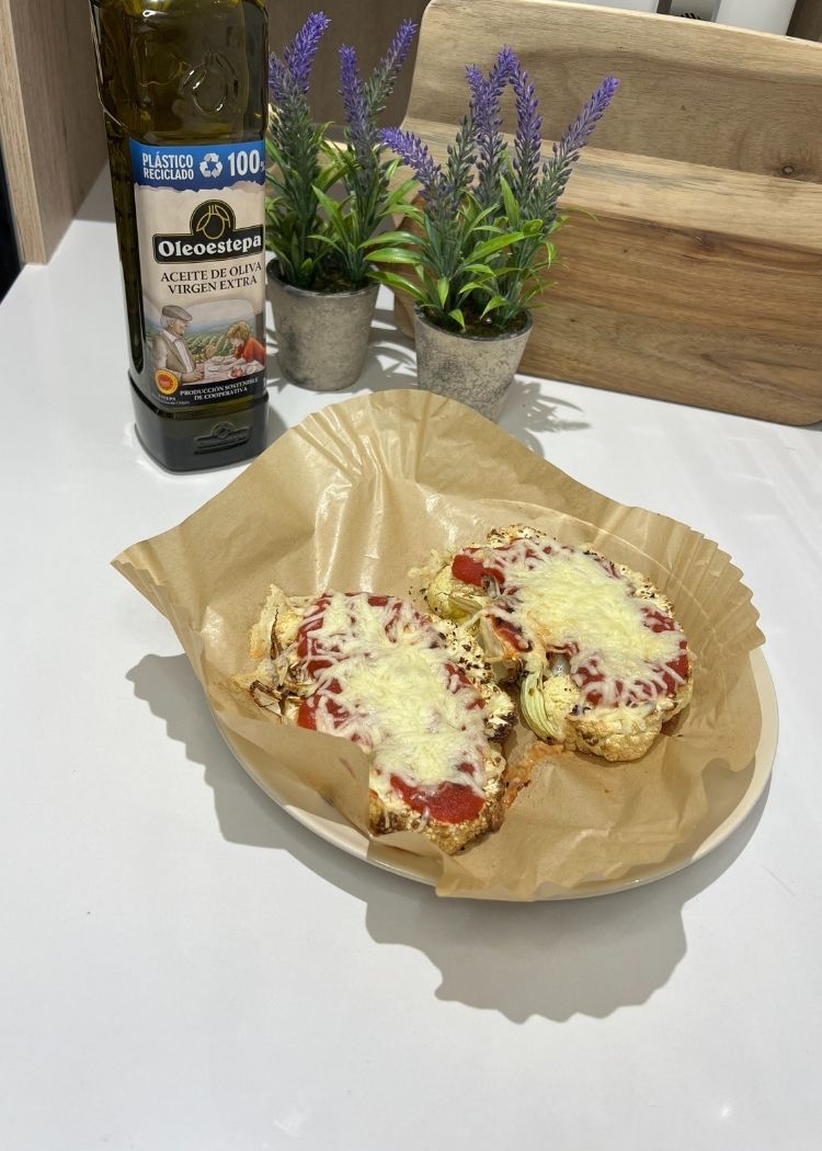 Coliflor gratinada con tomate