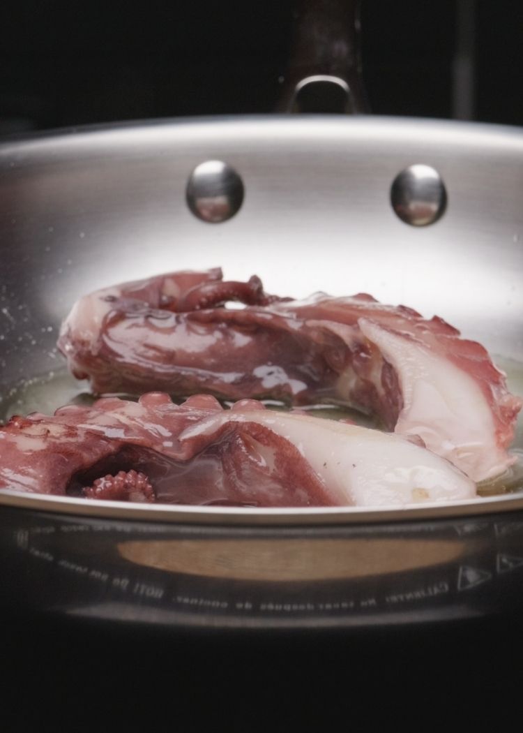 Saltear pulpo para Pulpo salteado