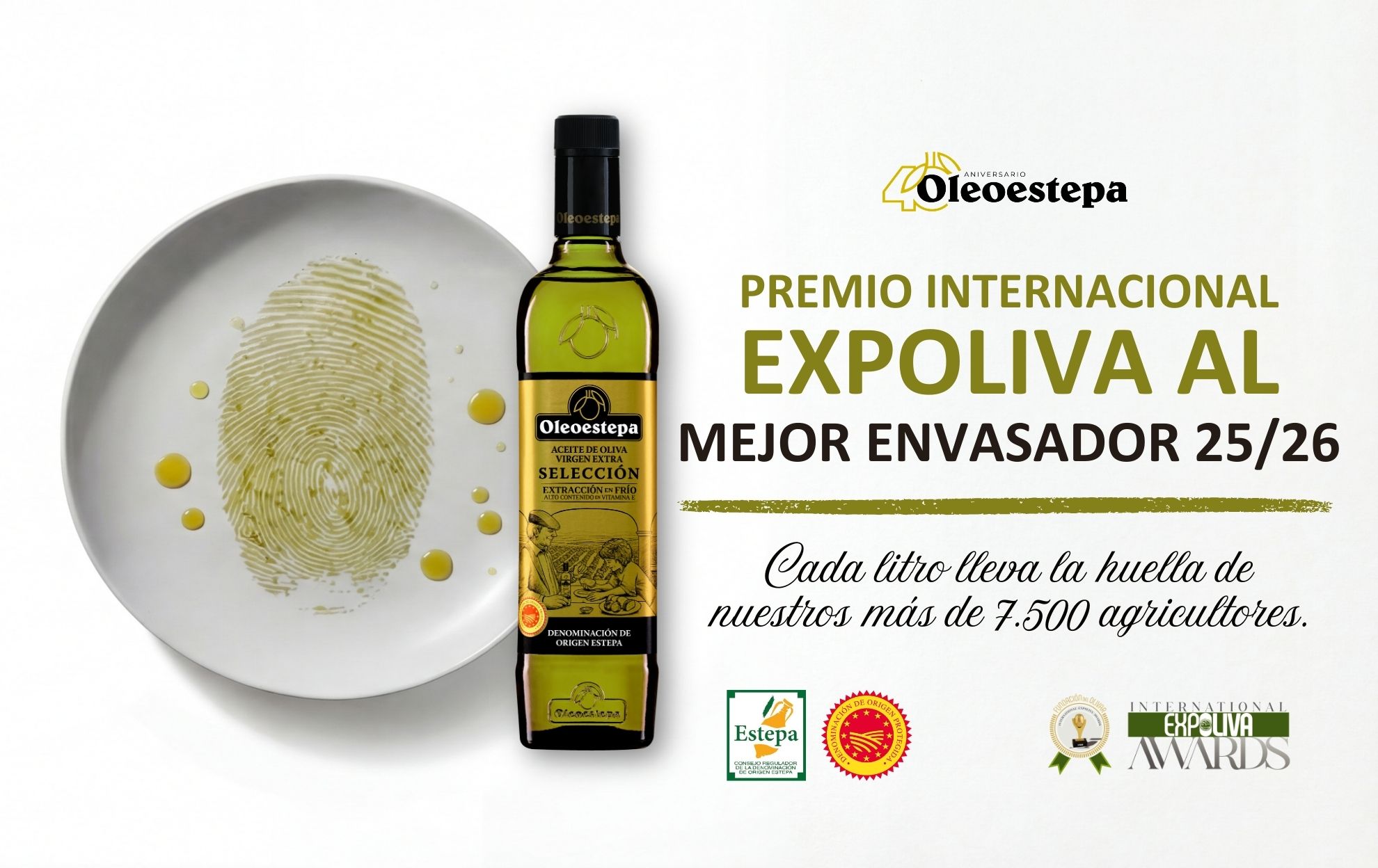 Premio internacional Expoliva al mejor "Envasador" de AOVE