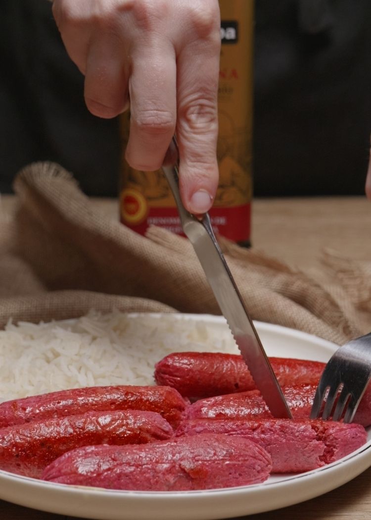 Servir Salchichas caseras